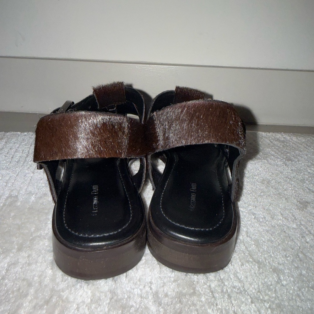 Massimo Dutti Fisherman Sandals,41, Brown Fur - Picture 6 of 17
